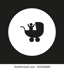 baby stroller, icon,