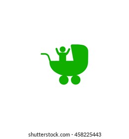 baby stroller, icon,