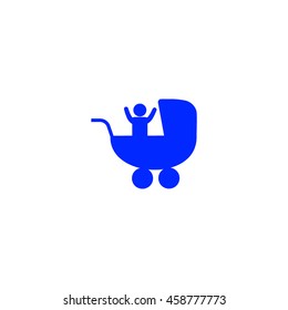 baby stroller, icon,
