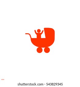 baby stroller, icon,