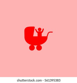 baby stroller, icon,