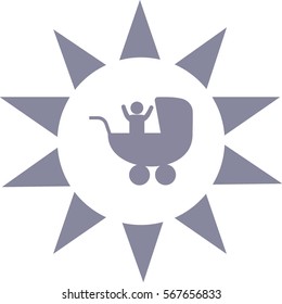 baby stroller, icon,