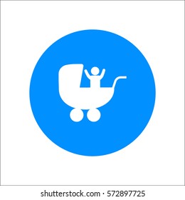 baby stroller, icon,