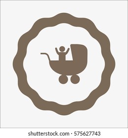 baby stroller, icon,