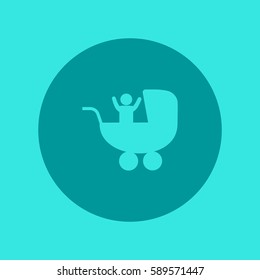baby stroller, icon,