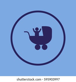 baby stroller, icon,
