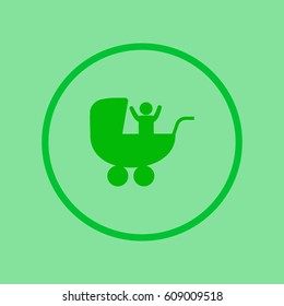 baby stroller, icon,