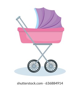 Baby stroller icon
