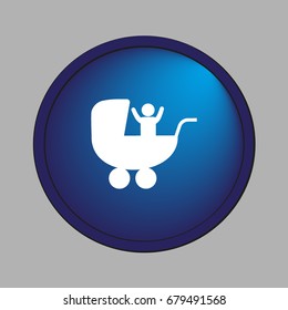 baby stroller, icon,