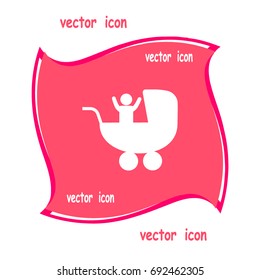 baby stroller, icon,