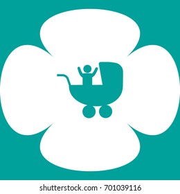 baby stroller, icon,