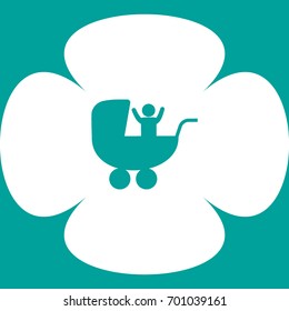 baby stroller, icon,