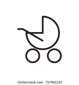 baby stroller icon