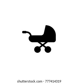 Baby Stroller icon. Children toys Icon. Premium quality graphic design. Signs, symbols collection, simple icon for websites, web design, mobile app on white background