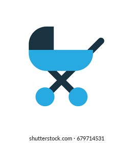 baby stroller icon illustration isolated vector sign symbol