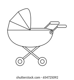 baby stroller icon image 