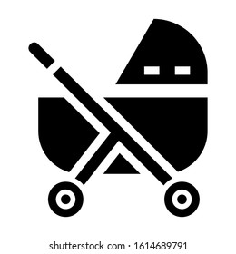 baby stroller icon isolated sign symbol vector illustration - high quality black style vector icons
