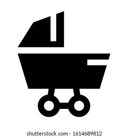 baby stroller icon isolated sign symbol vector illustration - high quality black style vector icons
