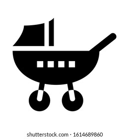baby stroller icon isolated sign symbol vector illustration - high quality black style vector icons
