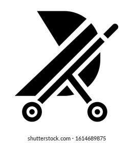 baby stroller icon isolated sign symbol vector illustration - high quality black style vector icons
