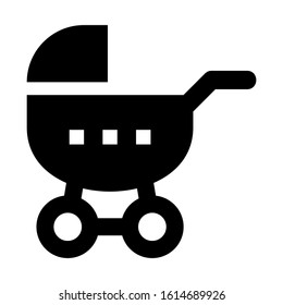 baby stroller icon isolated sign symbol vector illustration - high quality black style vector icons
