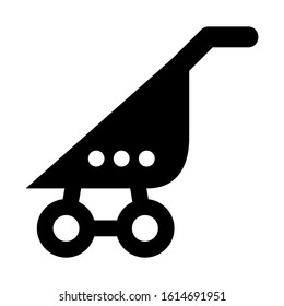 baby stroller icon isolated sign symbol vector illustration - high quality black style vector icons
