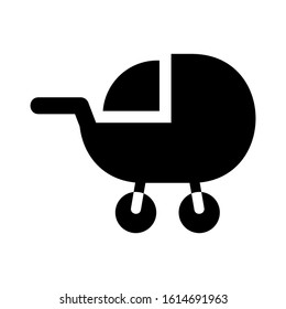 baby stroller icon isolated sign symbol vector illustration - high quality black style vector icons
