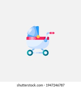 Baby stroller icon sign vector,Symbol, logo illustration for web and mobile