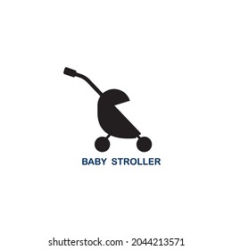 Baby stroller icon vector illustration design background.