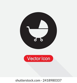 Ilustración Del Vector Del Icono Del Amortiguador Del Bebé Eps10