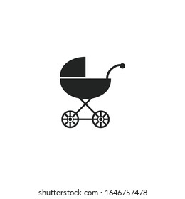 Símbolo de icono de bebé aislado para diseño gráfico y web. Plantilla de símbolo de bebé editable en color sobre fondo blanco.