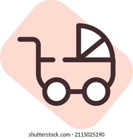Atrapador de bebé, ilustración, vector sobre un fondo blanco.