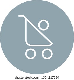 Baby Stroller Infant Outline Icon