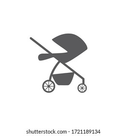 baby stroller isolated icon vector pram buggy carriage