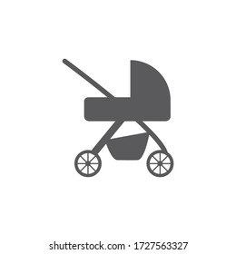 baby stroller isolated icon vector pram buggy carriage