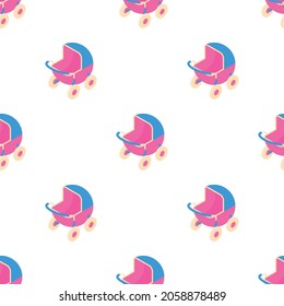 Patrón de trazador de bebé textura de fondo transparente repetición de papel tapiz vector geométrico