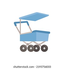 Baby stroller transformer. Vector baby stroller set. Vector illustration