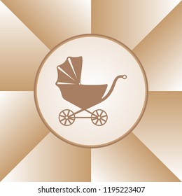 Baby Stroller vector icon