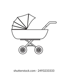 baby stroller vector illustration symbol design