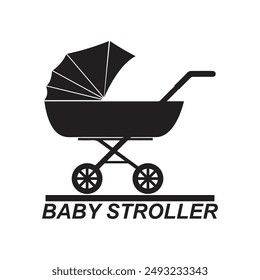 baby stroller vector illustration symbol design