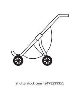 baby stroller vector illustration symbol design