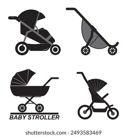 baby stroller vector illustration symbol design