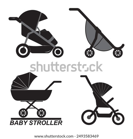 baby stroller vector illustration symbol design