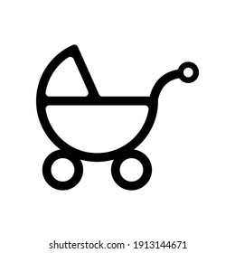 baby stroller vector logo icon