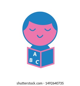 baby study icon. vector graphics