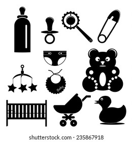 Baby stuff black and white