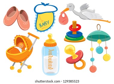 baby stuff cartoon icon