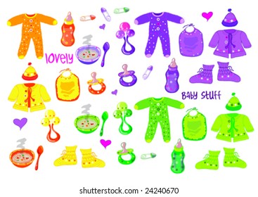 baby stuff illustration