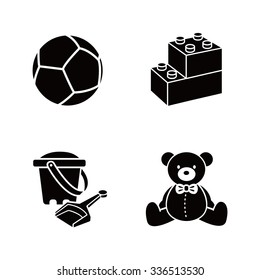 Baby stuff vector icons