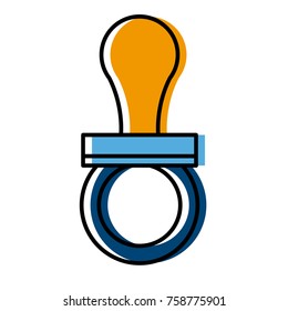 Baby sucker isolated icon vector illustration graphic design